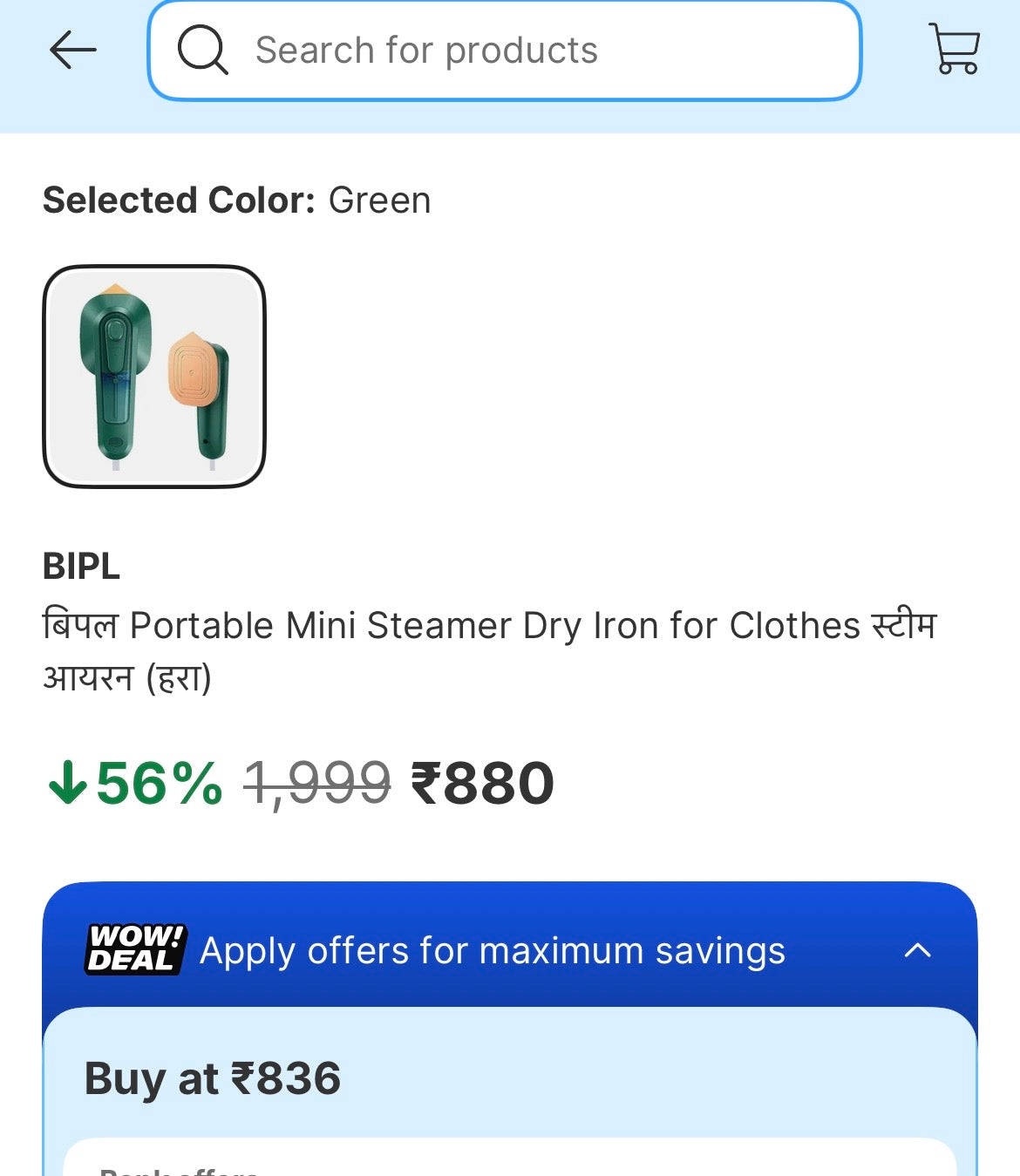 Portable Mini Ironing Machine